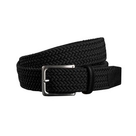 Fenix Stretch Belt for Men and Women Birdie Electric Size S, M, L, XL, Elastic Belt, Braided Belt, 40 mm Wide, Designed in Germany, Belt for Golf, Sports and Everyday Life, Fabric Belt, jet black