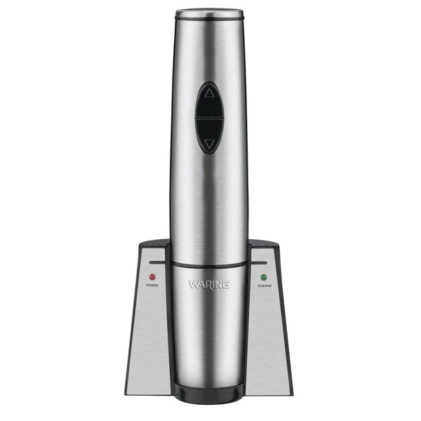 Waring Commercial WWO120 Portable Electric Wine Bottle Opener with Recharging Station