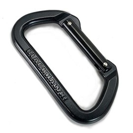 BLACKHAWK BH Non-Locking Carabiner BK 7/16" Alum D 31 Kn Closed USA