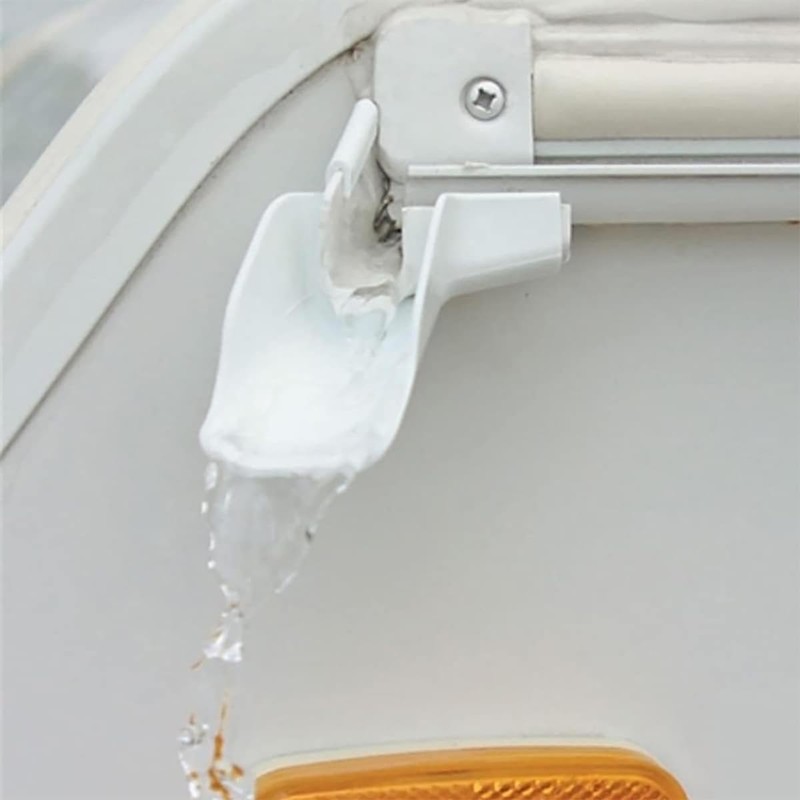 Namvo RV Drain Pipe Rain Gutter Outlet Caravan Roof Rain