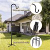 ANIDEER 60" Shepherds Hooks for Outdoor, Heavy Duty Bird Feeder