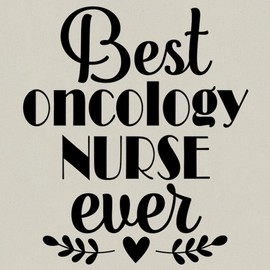 CafePress Best Oncology Nurse Ever Canvas Tote Top Zipper Closure