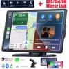 Camecho 9" Touch Screen Wireless Apple Carplay Android Auto Portable