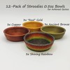 Stroodies 0.5oz Crested Gecko Bowls | Multi-Color |12-pack | (Multicolor: