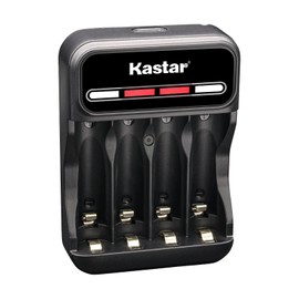 Kastar AAAJ 1.2V 1000mAh Ni-MH Battery CMH4 Smart USB Charger Compatible with Panasonic KX-TG70C KX-TG71CN KX-TG80C KX-TG80CN BK40AAABU HHR-55AAABU HHR-65AAABU HHR-75AAA/BU HHR-4DPA/4B
