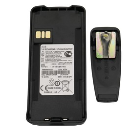 Karier PMNN4476A PMNN4080 2600mAh Li-ion Battery with Belt Clip Compatible for Motorola Radio CP185 CP1200 CP1300 CP1600 EP350