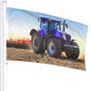 Decorative House Flag Yard Banner Wheat Harvest Tractor Print All