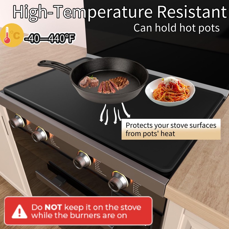 Iycnkok Electric Stove Top Cover Silicone - Upgraded 30" x