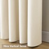 MIULEE Ivory Velvet Curtains Thermal Insulated Blackout Curtain Drapes for