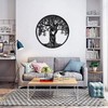 LIKEUDO 30 cm Tree of Life Black Metal Tree of