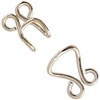 Nickel Hook & Eyes 1/2" Sewing Hooks and Eyes 0.5