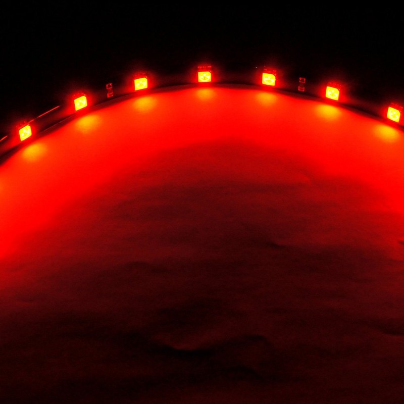 SOCAL-LED 2X 30cm 12" Red Flexible LED Strips High Power