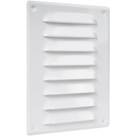Vent Systems 5.5" x 7.5" Inch (Overall Dimensions) - White - Air Vent Cover - Metal Air Return Grill with Built-in Protection Mesh - HVAC Vent Duct Cover for Home Improvement
