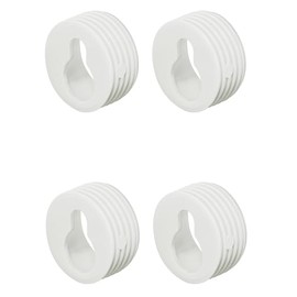 Häfele Wardrobe Hooks White Plastic 20 mm Pack of 4