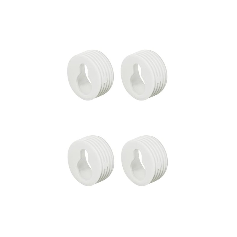 Häfele Wardrobe Hooks White Plastic 20 mm Pack of 4