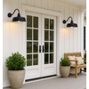 JOESA Dusk to Dawn Outdoor Farmhouse Barn Light, Waterproof, Rust