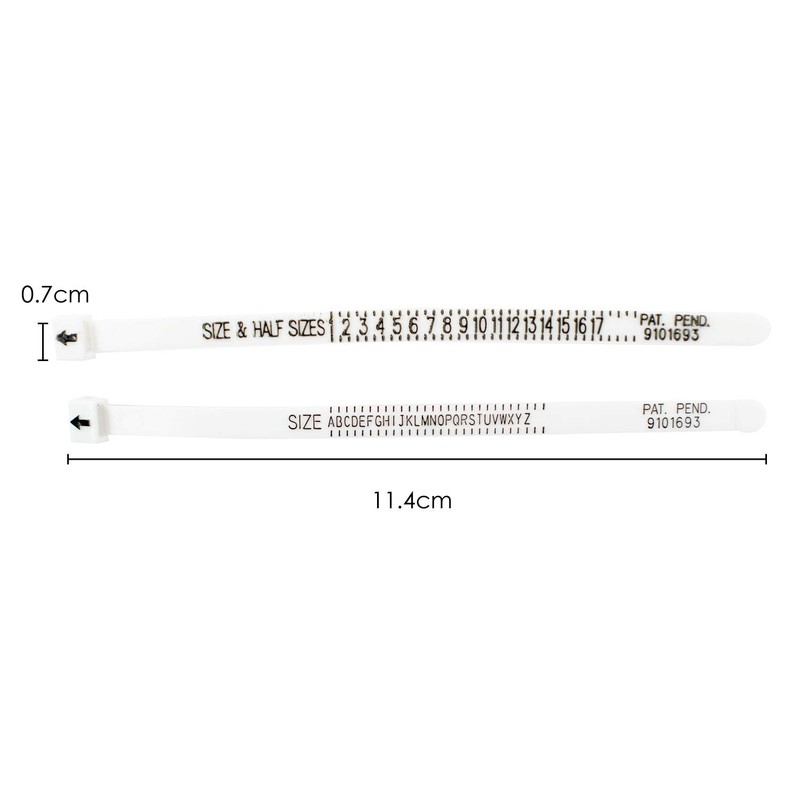 TRIXES Ring Sizer - Adjustable Finger - UK and US