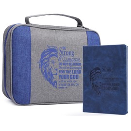 Faithful Hers Bible Cover Case for Women, Bible Case Set with Notebook, Bible Case for Men, Bible Carrying Case with Handles Pockets Zipper, Bible Covers for Girls Boys Kids Bible Case, Bible Carrier