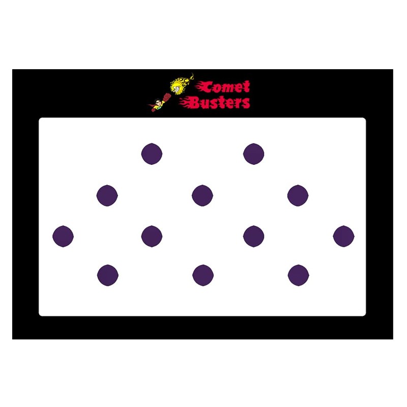 Comet Busters Round Purple Velvet Bindi (6 mm) (BIN858)