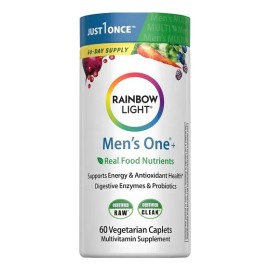 Men's One+ X 60 Caps Rainbow Light Multivitaminico Hombres Sin Sabor