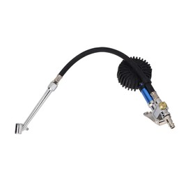 Hililand 0-12 Bar Self clamping Tire Inflator with Air Pressure Gauge Tire Pressure Gun Self-Clamping Tyre Pressure Gun with Air Pressure Gauge Air Compressor Tyre Inflator Attachment