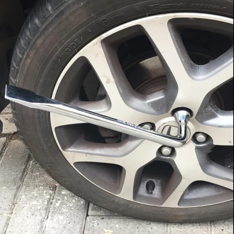 Mautopily L-Type Wheel Brace，19mm Carbon Steel Tire Wrench
