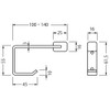 Vest with Hooks Door per 100 MS Hair Line Black Rubber