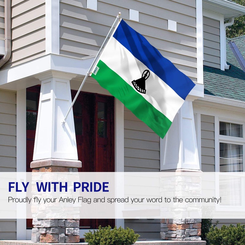 Anley Fly Breeze 3x5 Feet Lesotho Flag - Vivid Color