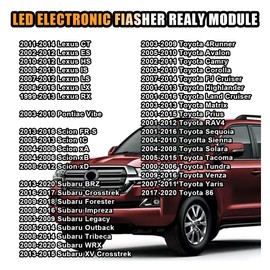 Car LED Flasher Assy Relay, 8 Pin LM449 81980-50030 066500-4650, Electronic LED Turn Signal Relay Repair Super Flash, Fit for Lexus Scion or Toyota LED Turn Signal Light Bulbs