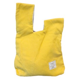 Anopo Women's Knot Bag Small Corduroy Handbags Cute Aesthetic Purse Wristlet Bag Fashion Tote Bag Yellow