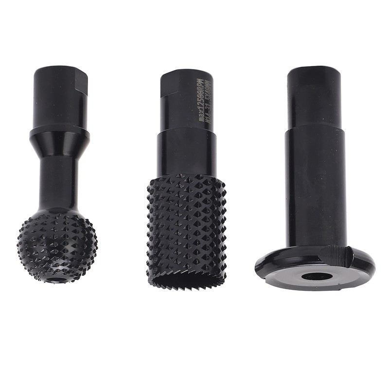 3Pcs Rotary Burr Set M14 Rotary File Wood Carving Burrs