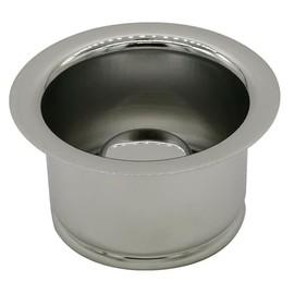 Westbrass D2082-05 3-1/2" Extra-Deep Collar Kitchen Sink Waste Disposal Flange & Stopper, Polished Nickel, 1-Pack