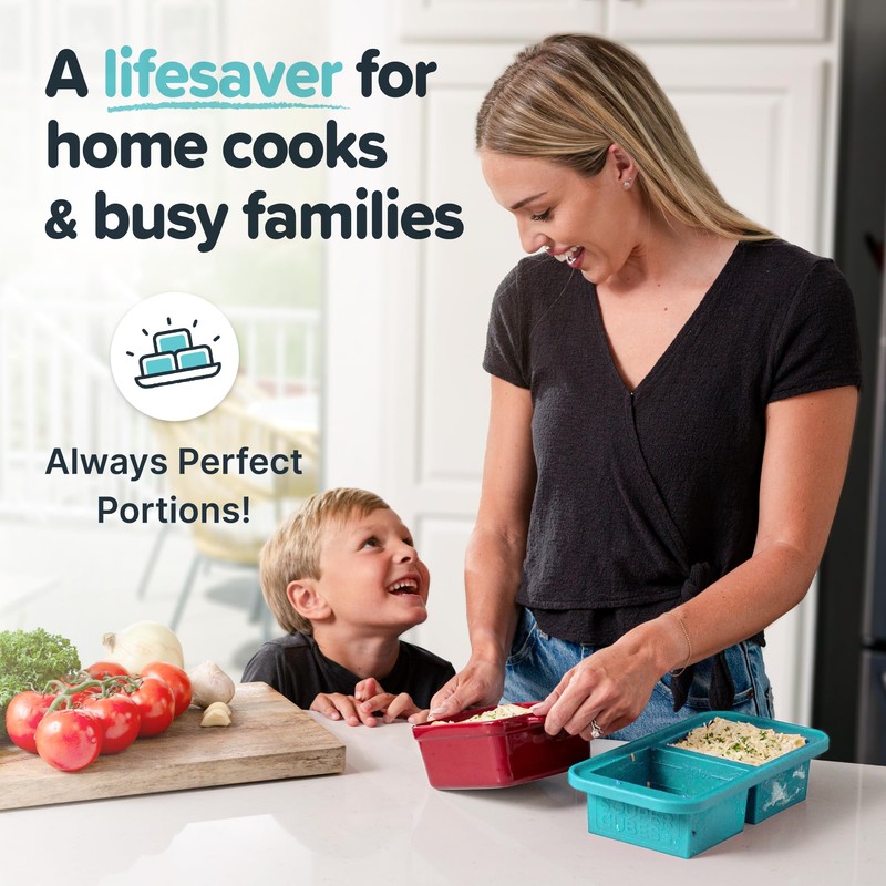 Souper Cubes 2 Cup Silicone Freezer Molds with Lids –