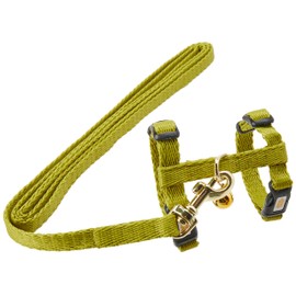 Living World Adjustable Harness and Lead Set for Ferret, Green