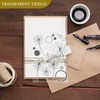 SEWACC Plant Background Theme Transparent Stamp for Journaling Scrapbooking and