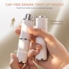Cryslora Perfume Atomiser, Rotary Press Leather Refillable Perfume Bottle, High-End