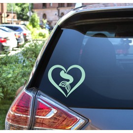 Custom Mermaid Tail Vinyl Decal - Beach Bumper Sticker, for Tumblers, Laptops, Car Windows - Mermaid Tail Ocean Heart Design