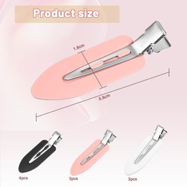 Dokpav 30Pcs Pinzas para Cabello Sin Doblars para Mujeres y Niñas, Pinzas para Pelo, Pinzas de Estilista para Cabello, Horquilla que no Deja Marcas para Peinado, Flequillo, Aplicación de Maquillaje