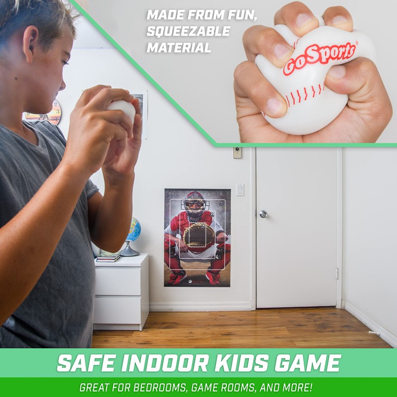GoSports Pitch N' Stick Kids Baseball Pitching Game - Includes