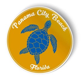 Squiddy Panama City Beach Florida Vacation Beach Town - Vinyl Sticker - Large Size (11" high)