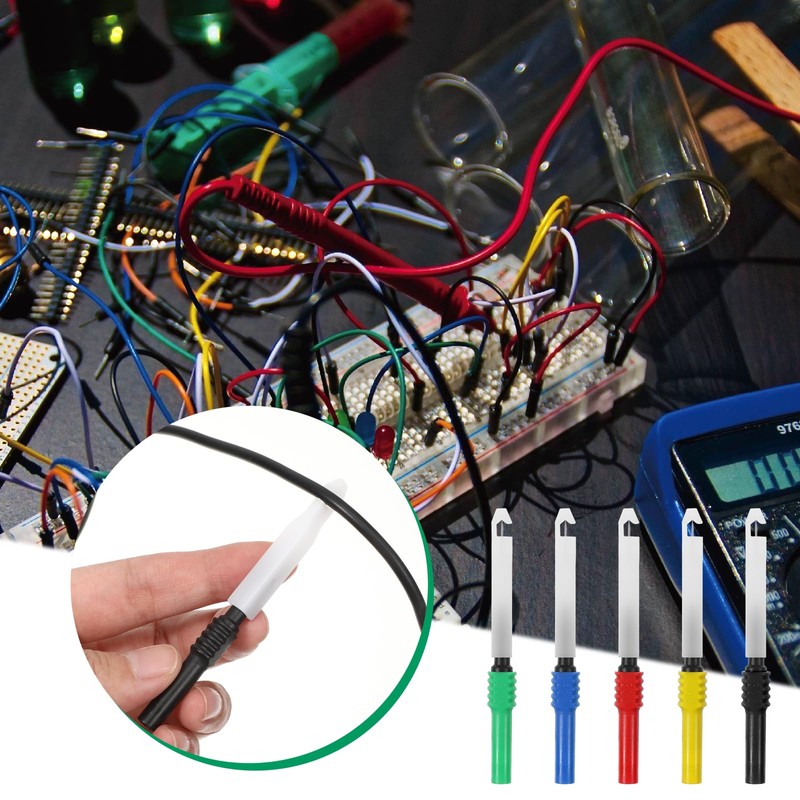 33PCS Back Probe Kit, Banana Plug to Copper Alligator Clip