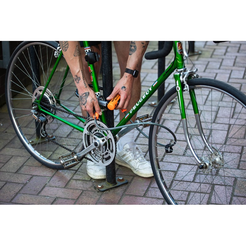 Kryptonite Evolution Mini-7 Bike U-Lock with Cable, Heavy Duty Anti-Theft