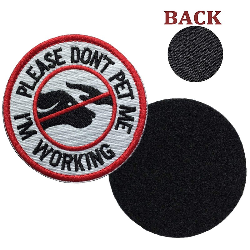 Patch Service Dog Working Do Not Touch Military Tactical Badge