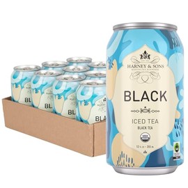 Harney & Sons Organic Black Iced Tea, 12 oz can (Pack of 12)
