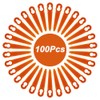 FourShow 100Pcs Replacement Plastic Blades Compatible with STIHL Polycut 2-2
