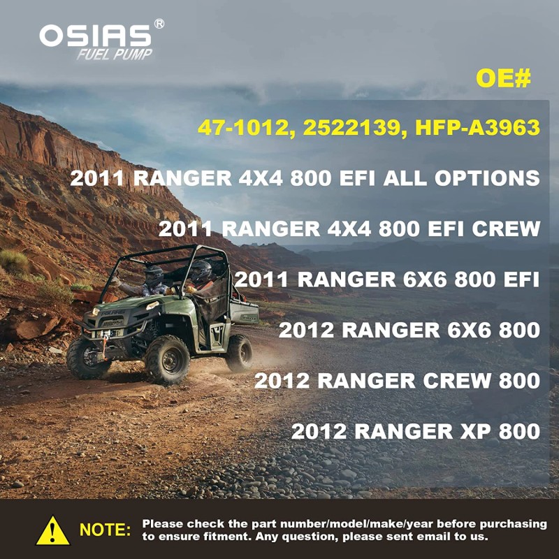 OSAIS OSIAS Fuel Pump Assembly Fit for Polaris Ranger 800