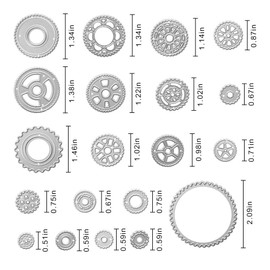 Metal Gear Combination Cutting Dies,Gear Die Cuts Embossing Stencils Template Mould for DIY Scrapbooking Album Decorative Paper Dies Card Making