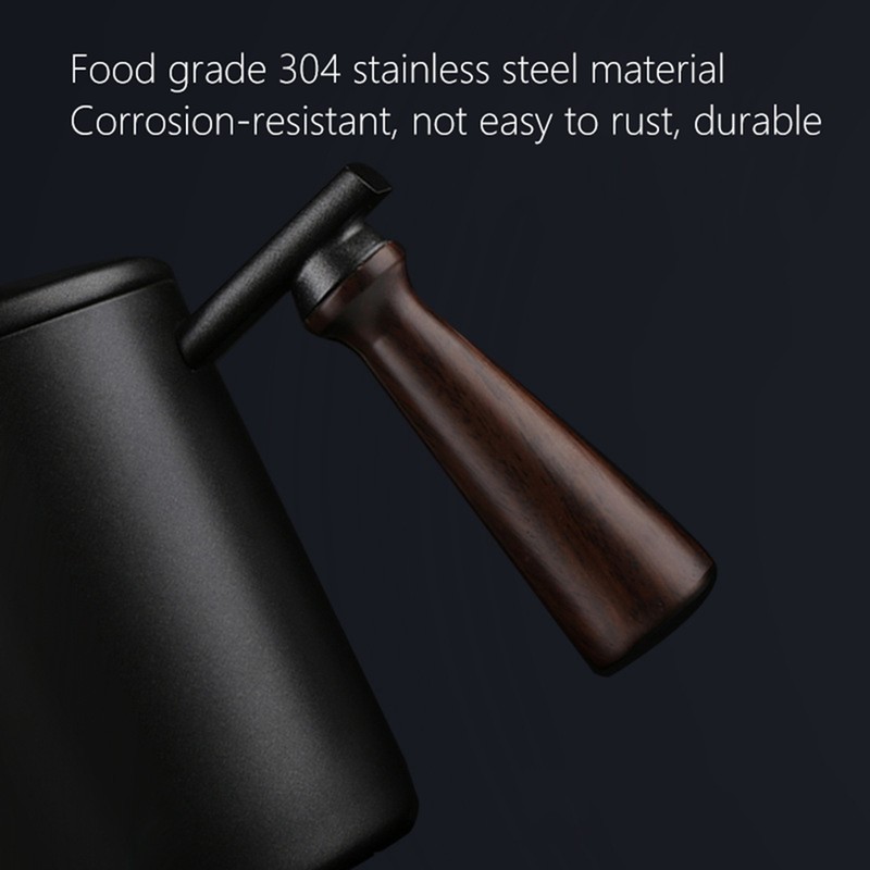 700ml Portable Stainless Steel Coffee Pot Long Gooseneck Spout Pour