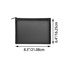 Unoutur 20 Pieces Mesh pouch, Mesh Makeup Bag Portable Makeup Pouch Travel Toiletry Bag for Makeup Organizer Home Office Travel Accessories, Mesh Cosmetic Bag with Zipper
