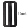 Shapenty Plastic Tri-glide Slides Button Fasteners Adjustable Webbing Triglides Slider